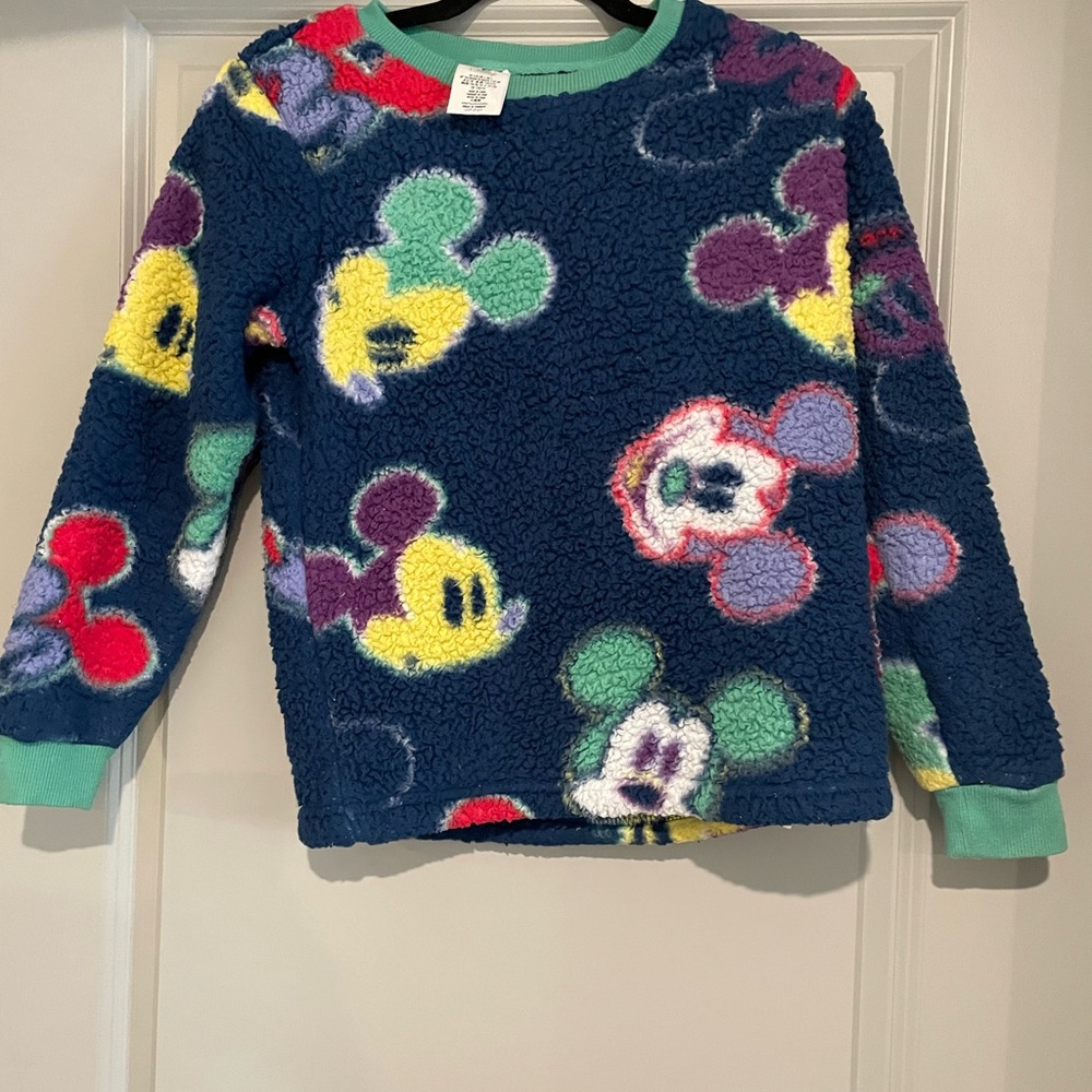 Disney Mickey Mouse Sweatshirt  Cozy Fleece youth L